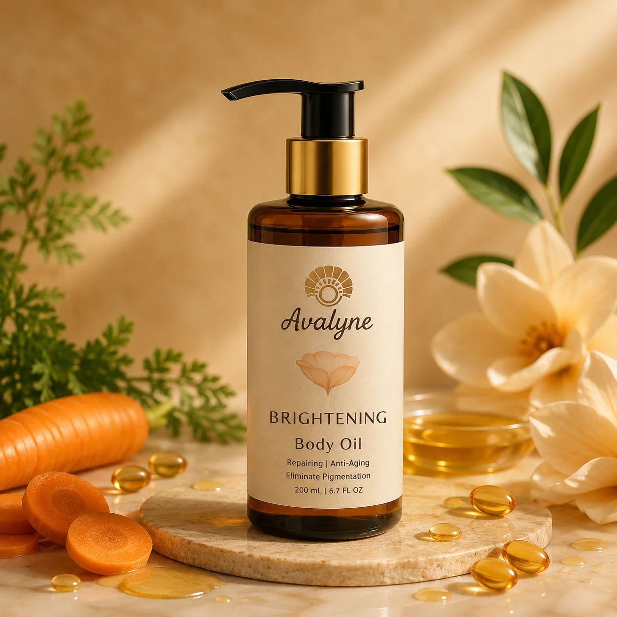 Avalyneskin Brightening Body Oil (200ml)