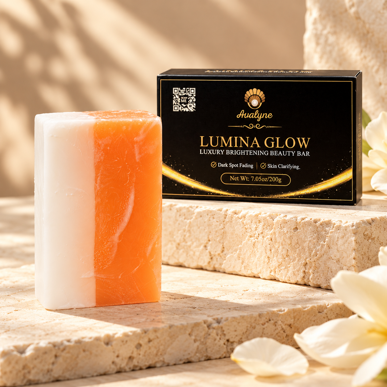 Avalyne Lumina Glow Beauty Bar and packaging